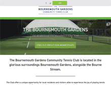 Tablet Screenshot of bournemouthgardenstc.co.uk